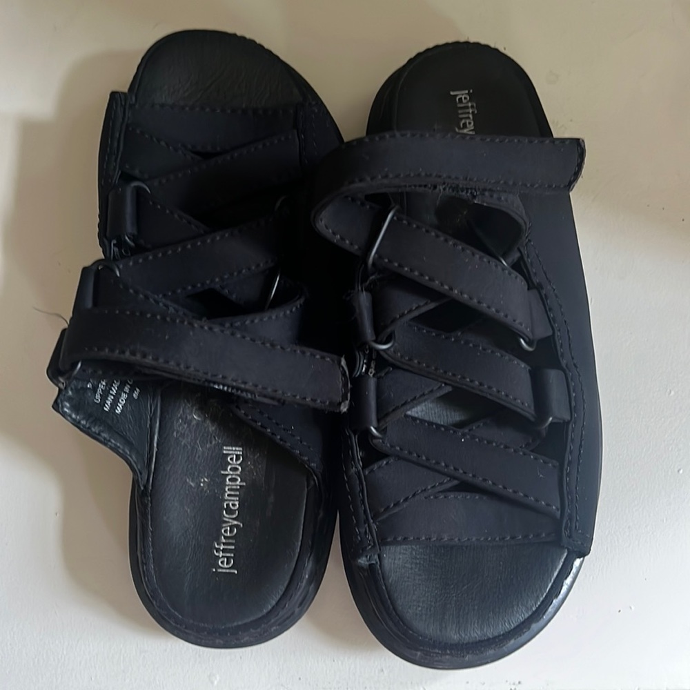 Black Jefferey Campbell platform sandals